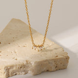 Pendant Necklace Gold Stainless Steel