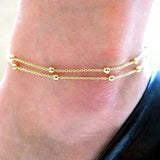 Fashion Heart Female Anklets for Women Leg Chain