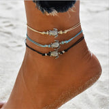 Sea Turtle Bracelet 3 Colors Hand Made Anklet