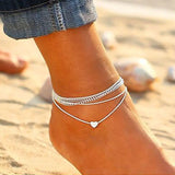 Fashion Heart Female Anklets for Women Leg Chain