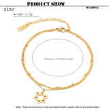 Two-layer Beaded Chain Anklet for Women