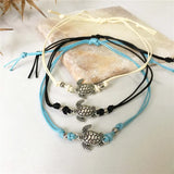 Sea Turtle Bracelet 3 Colors Hand Made Anklet