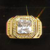 Gold Wedding Signet Ring for Men