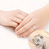Fashion Stainless Steel Silver Wedding Ring