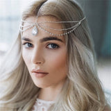 Crystal Forehead Eyebrow Pendant Headwear