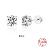 Moissanite Ear Stud Earrings For Women