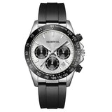 Men's Stylish Fashion Black and Gold Wristwatch
