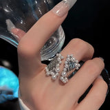 Fashion Gold Metal Rings Wedding Jewelry