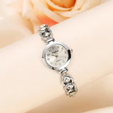 Women Luxury Stainless Steel Crystal Bracelet Wristwatch