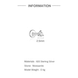 Moissanite Ear Stud Earrings For Women