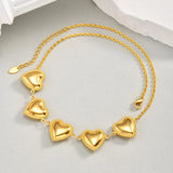 Waterproof Stainless Steel Heart Necklace for Women