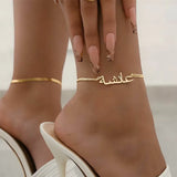 Personalized Arabic Name Anklet Leg Bracelet