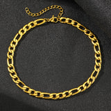 Stainless Steel Light Luxury Chain Anklet for Women Jewelry