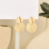 Metal Round Earrings for Women Fashion Jewelry