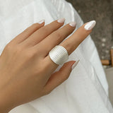 Chunky Big Gold Silver Color Rings for Women and Men