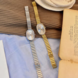 Fashionable Women's Watch With Gold Bracelet