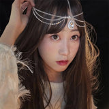 Crystal Forehead Eyebrow Pendant Headwear