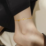Fashion Heart Shaped Anklets for Women