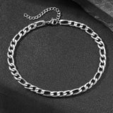 Stainless Steel Light Luxury Chain Anklet for Women Jewelry