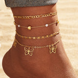 Gold Plated Anklet Leg Bracelets for Women