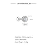 Moissanite Ear Stud Earrings For Women