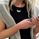 Heart Pendant Women Chain Necklace
