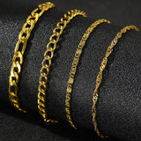 Stainless Steel Light Luxury Chain Anklet for Women Jewelry