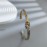 Elegant Round Circular Open Knot Cuff Bracelets