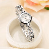 Women Luxury Stainless Steel Crystal Bracelet Wristwatch