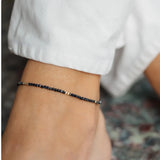 Beaded Women's Gemstone Anklet