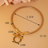 Stainless Steel Gold Plated Bracelet Women's Jewelry