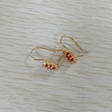 Exquisite Yellow Gold Earrings Wedding Jewelry