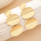 Earrings For Women Girls Long Circular Arc