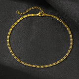 Stainless Steel Light Luxury Chain Anklet for Women Jewelry