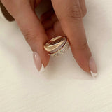 Fashion Gold Plated Engagement Wedding Rings for Women