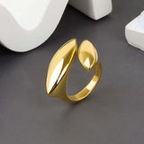 Fashion Gold Metal Rings Wedding Jewelry
