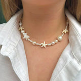 Beach Style Turquoise Starfish Necklace