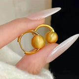 Pure Gold Women's Ball Earrings
