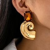 A Pair of European and American Women's Earrings