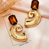 A Pair of European and American Women's Earrings
