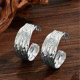 1 Pair of Metal Ring-Shaped Earrings