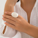 Chunky Big Gold Silver Color Rings for Women and Men