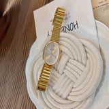 Fashionable Women's Watch With Gold Bracelet