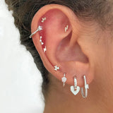 Minimal Crystal Butterfly Ear Studs Earring