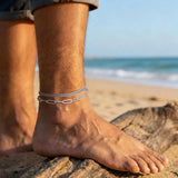 Waterproof Stainless Steel Anklet for Men and Women