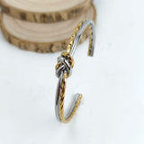 Elegant Round Circular Open Knot Cuff Bracelets