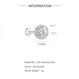 Moissanite Ear Stud Earrings For Women