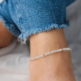 Beaded Women's Gemstone Anklet