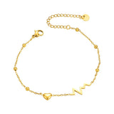 Fashion Heart Shaped Anklets for Women