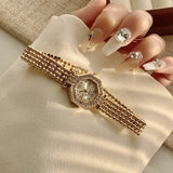 Women Luxury Fashion Gold Bracelet Watches
